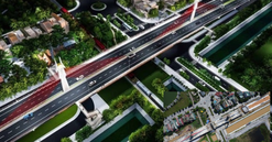 Cầu vượt đường sắt dài gần 300m tại tỉnh Thanh Hóa sắp hợp long