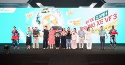 Xanh SM trao tặng 34 chiếc VinFast VF 3 cho khách hàng và tài xế: Đồng hành lan tỏa lối sống xanh tới cộng đồng