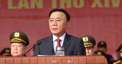 Thường trực Ban Bí thư dự Lễ xuất quân và diễn tập phương án bảo vệ Đại hội lần thứ XIV của Đảng