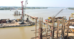 Cầu vượt sông gần nghìn tỷ kết nối 2 tỉnh Nam Định – Thái Bình cũ sẽ hoàn thành sớm 3 tháng