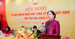 Bà Hà Thị Nga giữ chức Phó Chủ tịch - Tổng Thư ký Ủy ban Trung ương MTTQ Việt Nam