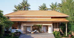 Yên bình trong không gian đương đại kết hợp truyền thống của căn nhà cấp 4 giữa vùng quê