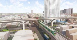 Sắp có cầu vượt 880 tỷ đi trên tuyến đường sắt đô thị đầu tiên của Việt Nam, giải cứu kẹt xe cửa ngõ Thủ đô