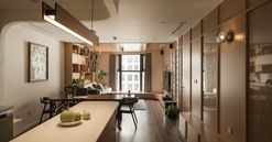 Căn hộ 125m2 bàn giao thô thành 'nhà sáng': Hành lang dài, góc cong vụn vẫn hóa tổ ấm thông minh