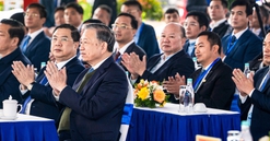 Tổng bí thư Tô Lâm dự lễ khởi công Khu đô thị Bắc Thăng Long Urban City do liên danh Handico - Sunshine Group - Thái Nam Land triển khai