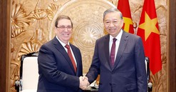 Tổng Bí thư tiếp Đặc phái viên Đảng, Nhà nước Cuba, Bộ trưởng Ngoại giao Cuba