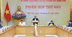 Thủ tướng chủ trì phiên họp thứ 6 của Ban Chỉ đạo Trung ương về chính sách nhà ở