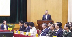 Tổng Bí thư Tô Lâm dự Hội nghị tiếp xúc giữa cử tri với người ứng cử đại biểu Quốc hội khóa XVI tại Hà Nội