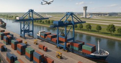 TP tương lai của Việt Nam sắp có cảng thủy nội địa 80ha sát sườn sân bay lớn nhất miền Bắc