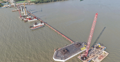 Cầu vượt sông 8.000 tỷ xoá bỏ toàn bộ các bến phà lâu đời, rút ngắn khoảng 80km từ miền Tây đến TP. HCM nguy cơ chậm tiến độ