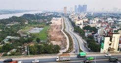 Hình thành công viên gần 20ha với quảng trường nhạc nước nằm ngay Trục Đại lộ Cảnh quan sông Hồng