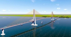 Cầu dây văng lớn thứ 2 Việt Nam, thuộc dự án 8.000 tỷ rút ngắn khoảng 80km từ miền Tây đến TP. HCM có điều chỉnh quan trọng