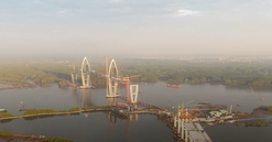 Cây cầu có nhịp chính dài nhất Đông Nam Á, kết nối 2 tỉnh thành giàu nhất Việt Nam: Thi công vượt tiến độ, 4 tháng nữa hợp long
