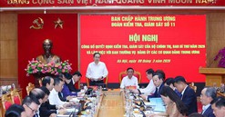 Công bố quyết định kiểm tra, giám sát của Bộ Chính trị, Ban Bí thư đối với Ban Thường vụ Đảng uỷ các cơ quan Đảng Trung ương