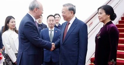 Tổng Bí thư, Chủ tịch nước và Phu nhân bắt đầu thăm cấp Nhà nước đến Trung Quốc
