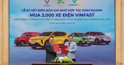 Taxi Lavi chuyển đổi toàn bộ sang xe điện Vinfast - Tham gia mạng lưới vận tải xanh GSM