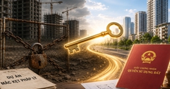 Hàng nghìn dự án 'mắc kẹt' pháp lý sắp có cơ hội gỡ vướng nhờ cơ chế mới về sổ đỏ