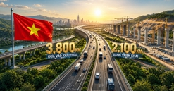Việt Nam tăng tốc nâng cấp hạ tầng quy mô chưa từng có: Đưa hơn 3.800km cao tốc vào khai thác, thêm 2.100km đang triển khai