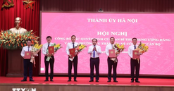 Thành ủy Hà Nội công bố các quyết định về công tác cán bộ
