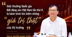 PGS.TS. Nguyễn Quang Tuyến: Giải thưởng Quốc gia Bất động sản Việt Nam lần thứ II là hành trình tìm kiếm những “giá trị thật” của thị trường