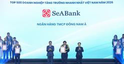 SeABank lần thứ 7 vào FAST500, củng cố nền tảng tăng trưởng bền vững