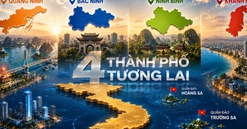 Trong vòng 4 năm nữa, Việt Nam sẽ có thêm 4 thành phố trực thuộc Trung ương mới