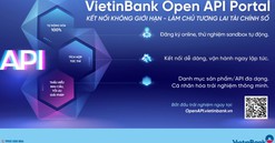 VietinBank Open API Portal phiên bản mới: Đón đầu xu hướng tài chính số thông minh