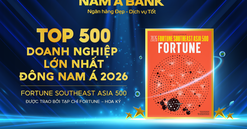 Nam A Bank lần thứ 3 liên tiếp vào Top 500 doanh nghiệp lớn nhất Đông Nam Á