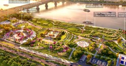 Thông tin mới nhất về công viên đầu tiên thuộc đại dự án trục đại lộ sông Hồng
