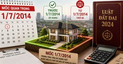 Mốc 1/7/2014 trong tính tiền sử dụng đất được hiểu cụ thể thế nào, áp dụng ra sao?