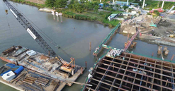 Huy động 650 tấn thép, thực hiện mẻ đổ bê tông liên tục hơn 5.674m3 tại độ sâu 8m dưới lòng sông, Việt Nam hoàn thành hạng mục xây dựng lớn nhất cả nước