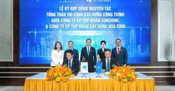 Sunshine Group ký kết các hợp đồng tổng thầu với DELTA Group và Xây dựng Hòa Bình, tổng giá trị gần 80.000 tỷ đồng