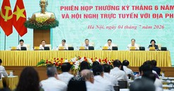 Khai mạc Phiên họp Chính phủ thường kỳ tháng 6/2026 và Hội nghị trực tuyến Chính phủ với địa phương