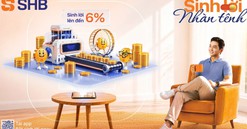 SHB SAHA ra mắt tính năng "Sinh lời nhàn tênh": Tự động sinh lời tới 6%/năm