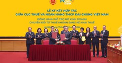 PVcomBank hợp tác với Cục Thuế hỗ trợ hộ kinh doanh kê khai thuế