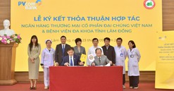 PVcomBank ký kết Thỏa thuận hợp tác với Bệnh viện Đa khoa tỉnh Lâm Đồng