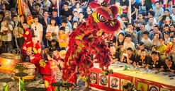 Mãn nhãn những màn trình diễn lân sư rồng tại Sun World Danang Wonders