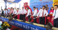 Long An: Khởi công nhà máy điện mặt trời 1.100 tỷ