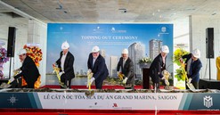 Grand Marina, SaiGon cất nóc toà Sea bao gồm khu căn hộ hàng hiệu Mariott và JW Marriott