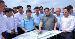 Thủ tướng khảo sát 3 dự án công nghiệp, cao tốc, sân bay trọng điểm tại Cà Mau
