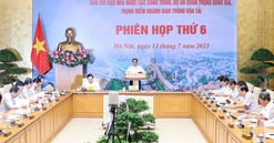  Thủ tướng chủ trì phiên họp Ban Chỉ đạo các công trình, dự án trọng điểm ngành GTVT