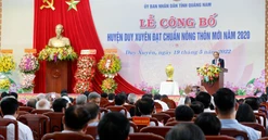 Huyện Duy Xuyên công bố đạt chuẩn huyện nông thôn mới