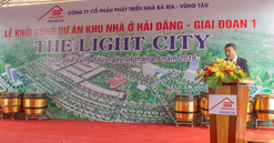 Bà Rịa - Vũng Tàu: “Ông lớn“ Hodeco chào bán dự án The Light City dù chưa đền bù xong