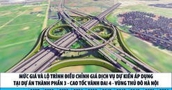 Dự án Vành đai 4 - Vùng Thủ đô Hà Nội: Rõ hơn mức giá và lộ trình tăng giá dịch vụ