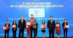 Masterise Homes vào Top 10 Thương hiệu mạnh Việt Nam 2021 ngay trong năm đầu tiên được đề cử