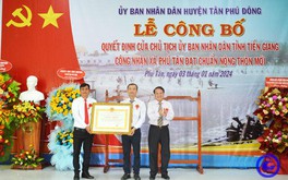 Tỉnh Tiền Giang có 100% xã đạt chuẩn nông thôn mới