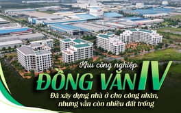 Khu công nghiệp Đồng Văn IV: Đã xây dựng nhà ở cho công nhân, nhưng vẫn còn nhiều đất trống