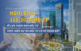 Điểm mới và tác động của Nghị định 115 về lựa chọn nhà đầu tư thực hiện dự án đầu tư có sử dụng đất