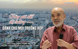 GS.TSKH. Đặng Hùng Võ: Không phải trường hợp nào cũng áp dụng giá đất thị trường