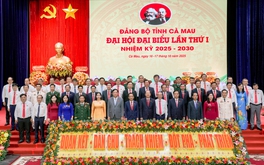 Khai mạc phiên trù bị Đại hội đại biểu Đảng bộ tỉnh Cà Mau lần thứ I, nhiệm kỳ 2025 - 2030